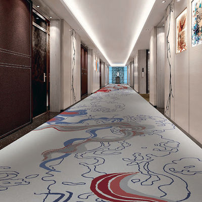 Alfombras de impresión de nylon hechas a medida para alfombras comerciales de escaleras en hoteles de 5 estrellas