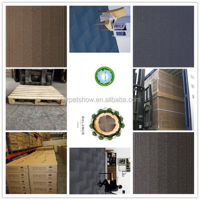 6 colores de la máquina Tufted Loop pila de nylon Teja de alfombra insonorizada con patrón abstracto