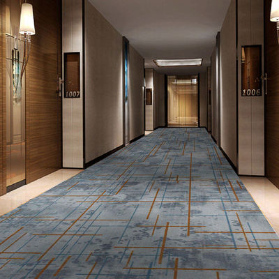 Pavimento de salón de banquetes de diseño de flores Axminster Alfombra de nylon con altura media de pila