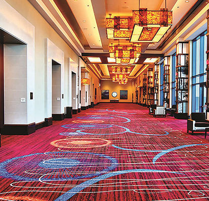 Alfombra impresa de piedra plateada estilo moderno para sala de banquetes Sala de bodas Hotel Teatro