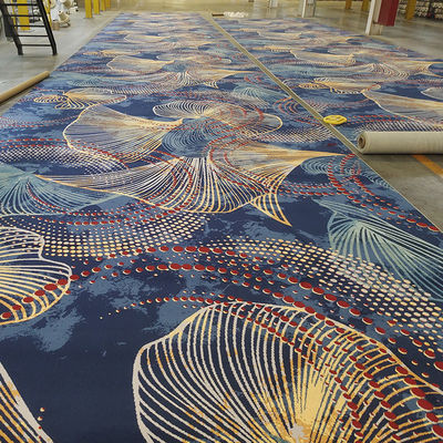 Alfombra impresa de piedra plateada estilo moderno para sala de banquetes Sala de bodas Hotel Teatro