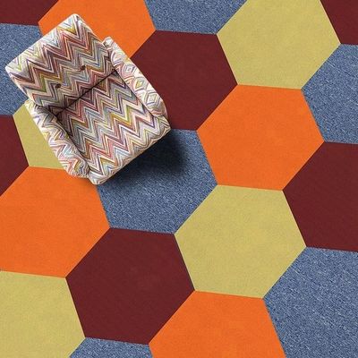 Hexagon Commercial 100% SD alfombras de nylon alfombras de suelo alfombra máquina de tufted para la durabilidad
