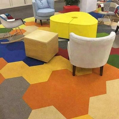Hexagon Commercial 100% SD alfombras de nylon alfombras de suelo alfombra máquina de tufted para la durabilidad
