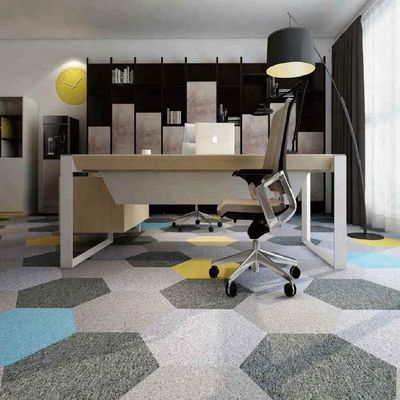 Hexagon Commercial 100% SD alfombras de nylon alfombras de suelo alfombra máquina de tufted para la durabilidad