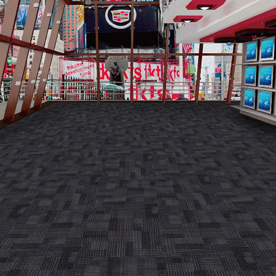1 / 12 '' Tamaño de tufting azulejos de alfombra azul con apoyo de PVC y 6,0 mm de grosor total