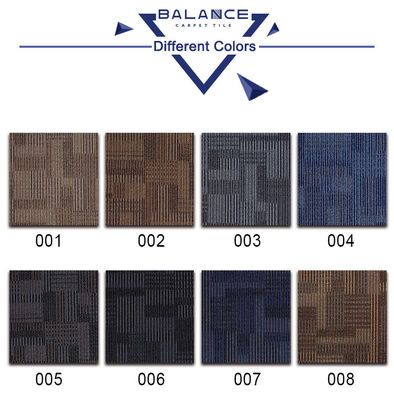 1 / 12 '' Tamaño de tufting azulejos de alfombra azul con apoyo de PVC y 6,0 mm de grosor total