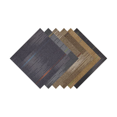 5.0mm espesor total de madera de mosaico de suelo hecho de material de nylon para áreas cuadradas