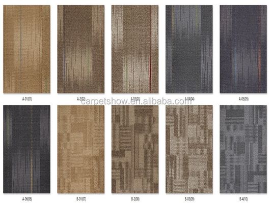 5.0mm espesor total de madera de mosaico de suelo hecho de material de nylon para áreas cuadradas