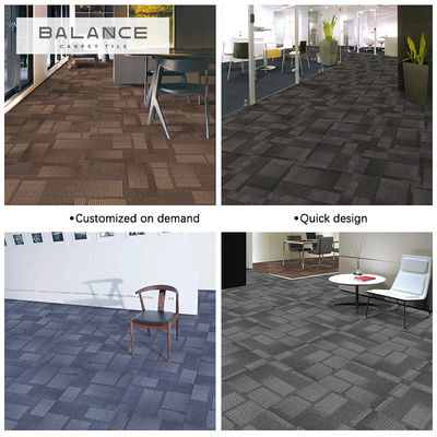 Comerciante Sala acolchada Modular alfombras de alfombra con PVC de apoyo y material impermeable