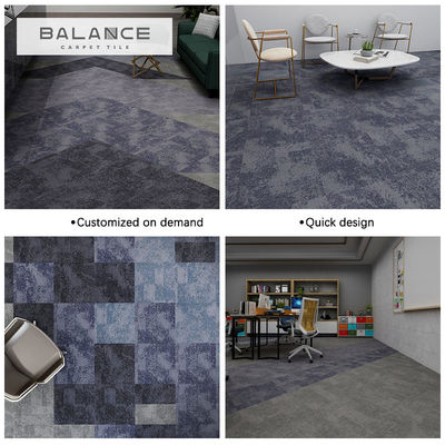 Tejas de alfombras de oficina cuadradas de 50x50 con diseño moderno y alto tráfico