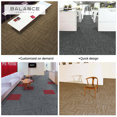 Tejas de alfombra de diseño moderno comercial con características lavables y altura media de pila
