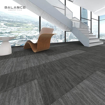 Tejas de alfombra modulares de nylon para pisos de oficinas comerciales espesor total aprox. 6.0 mm