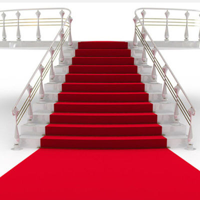 Corredor de alfombra roja de lujo moderno para la oración de la boda fiesta en casa coche 100% poliéster