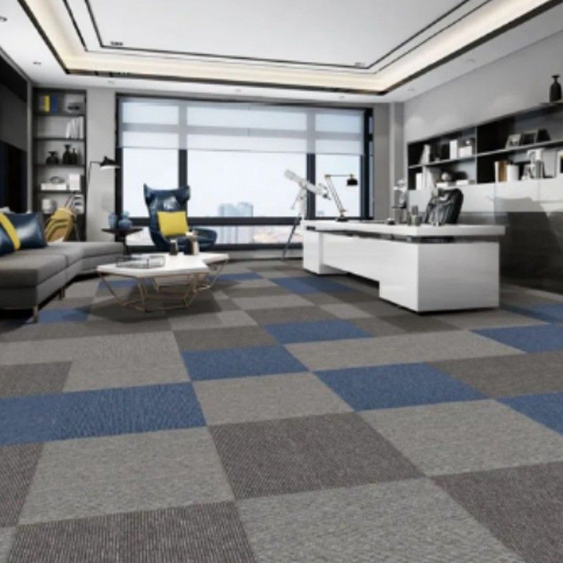 2024 Grigio Anti suciedad y Anti resbalón Alfombra de oficina comercial de hotel Alfombra de piso de baldosas