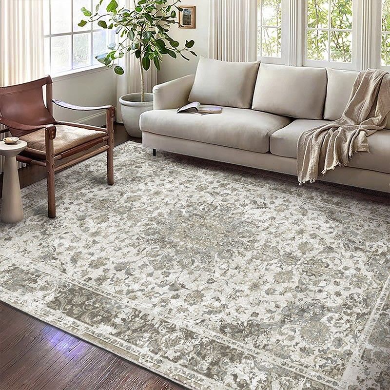 Alfombra de piso de piel falsa de franela suave antideslizante de color personalizado con almohadilla en el salón