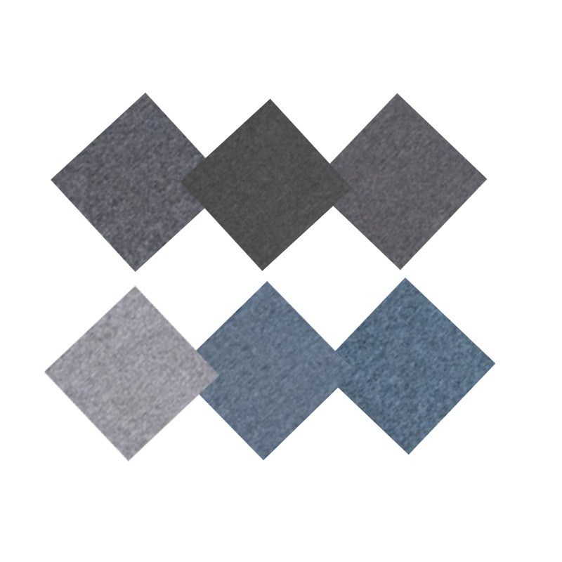 Abstract Patrón Pp Fibra de suelo Pvc Tiles de alfombra comercial 50X50 para sala de reuniones