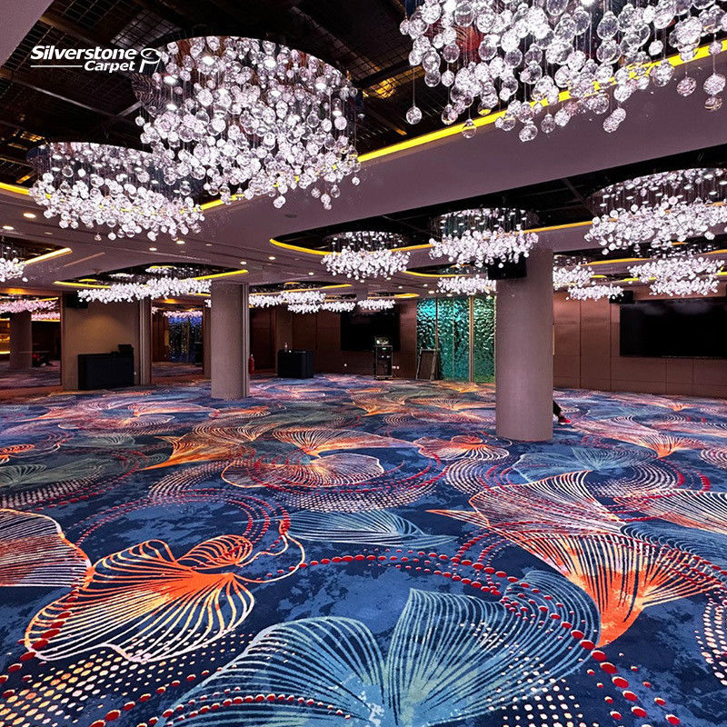 5 Estrellas Hotel Lobby Axminster Alfombra Loop pila Hotel alfombra de lana para el diseño moderno