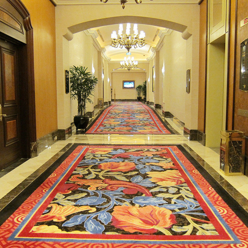 Diseño Abstract Patrón Incendioso Lana PP Material Alfombra de hotel para sala de estar moderna