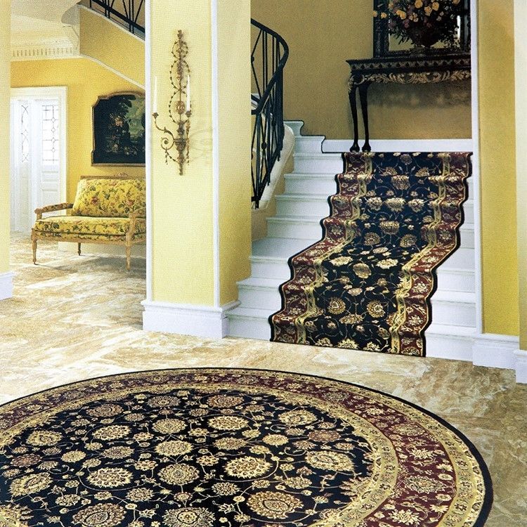 Moderno estilo hogar diseño persa escalera corredor alfombra piso para interiores de oración