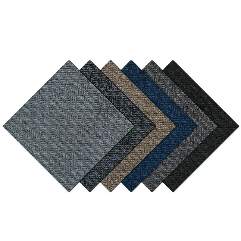 Construcción de alfombras de oficina modulares con soporte de PVC 60 x 60
