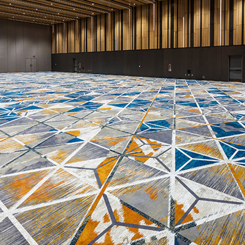 Salón comercial Alfombra de suelo de lana de lujo para hoteles Diseño de cine Teatro patrón personalizado