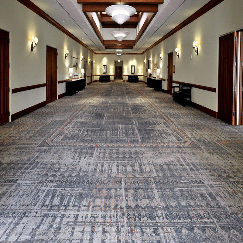 Abstract Patrón Hotel Lobby Hall Alfombra blanda de nylon para oficinas y dormitorios modernos