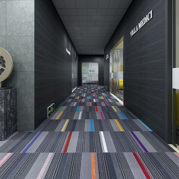 Modelo moderno de alfombra de PVC de pila media para el pasillo del salón de la oficina