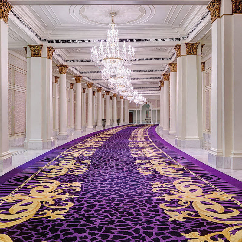 Cuarto de dormir o habitación de hotel a prueba de fuego lavable Alfombras largas y anchas de pasillo en color personalizado