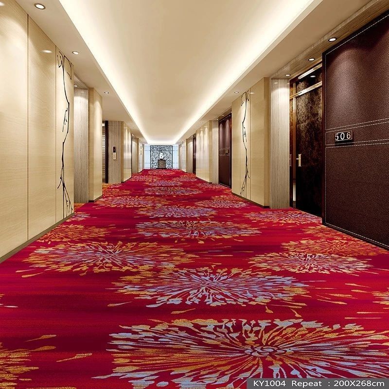 Alfombra interior/exterior de rayas resistentes a las manchas para pasillos de hoteles y espacios de estar