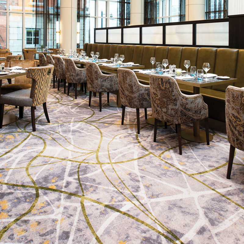Espacio de pasillo Axminster Diseño personalizado Sejadah Sala de invitados Alfombras Modernas Salón Alfombras a prueba de fuego