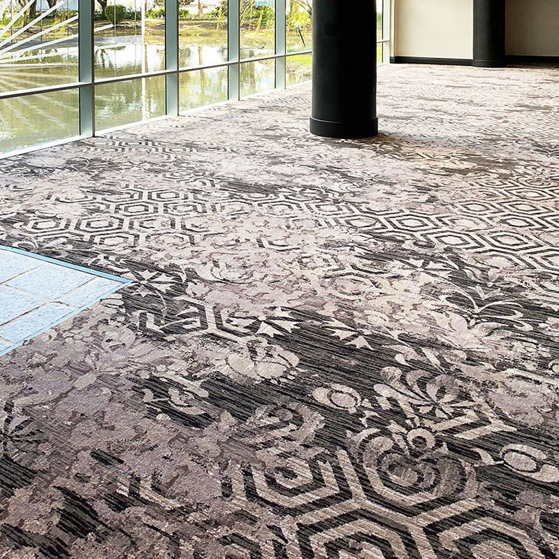 Alfombra de Axminster con tufo personalizado para hoteles Alfombra de lana/nilón/PP habitaciones de huéspedes dormitorios de estar oración