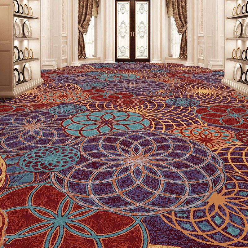Alfombra de lana comercial para habitaciones de hoteles de 5 estrellas de diseño moderno alfombra de hotel de lujo