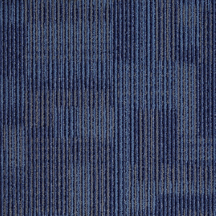 1 / 12 '' Tamaño de tufting azulejos de alfombra azul con apoyo de PVC y 6,0 mm de grosor total